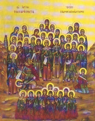Santas Cuarenta mujeres, mártires