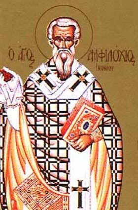 San Anfiloquio de Iconio, obispo