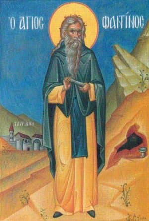 San Fantino el Joven, eremita