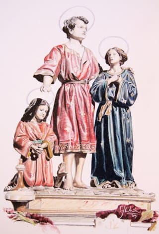 Santos Vicente, Sabina y Cristeta, mártires