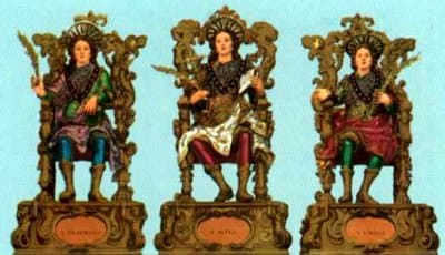 Santos Alfio, Filadelfio y Cirino, mártires