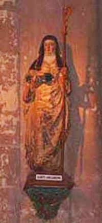 Santa Angadrisma, abadesa