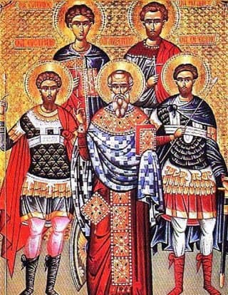 Santos Eustrato, Auxencio, Eugenio, Mardario y Orestes, mártires