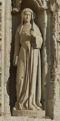 Santa Inés de Poitiers, abadesa