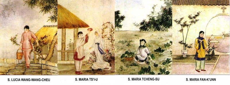Santas Lucía Wang Cheng, María Fan Kun, María Qi Yu y María Zheng Xu, vírgenes y mártires