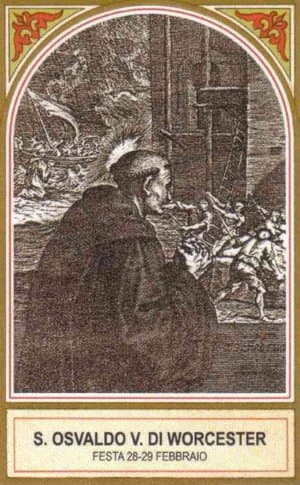 San Osvaldo de Worchester, monje y obispo