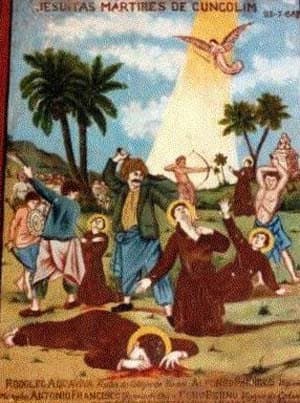 Beatos Rodolfo Aquaviva, Alfonso Pacheco, Pedro Berna, Antonio Francisco y Francisco Aranha, religiosos mártires