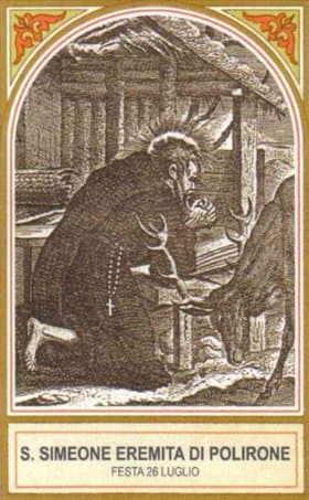 San Simeón de Polirone, eremita
